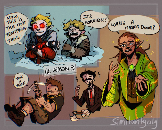 Aye- SEASON 9 FINALLY HERE !! Rooting for Scar the mattress store lmao 
.
#hermitcraft #hermitcraftfanart #hc #HermitcraftSeason9 #goodtimeswithscarfanart #tangotekfanart #mumbojumbofanart #impulsefanart #hermittwt 