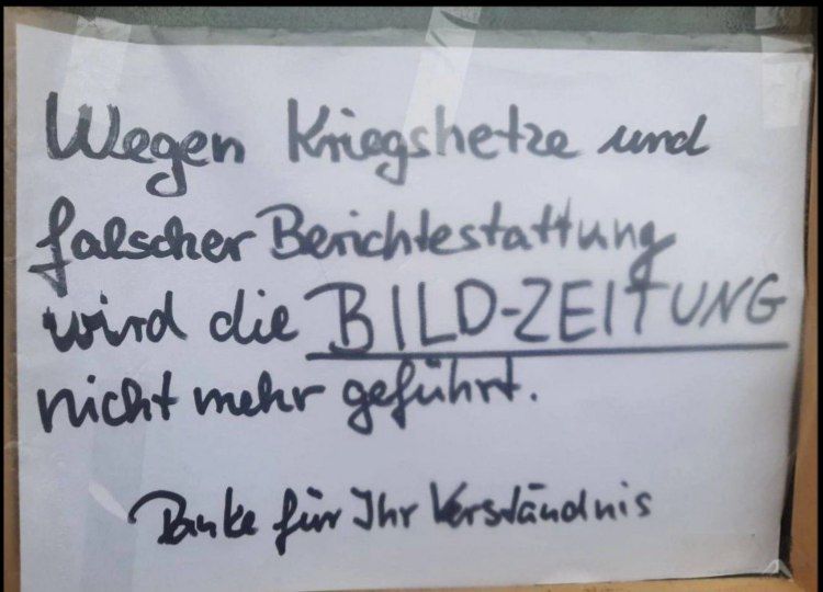 fiasco2502's tweet photo. @ronzheimer @BILD @Klitschko 👍 #BoycottBild https://t.co/mSXT2OMak3