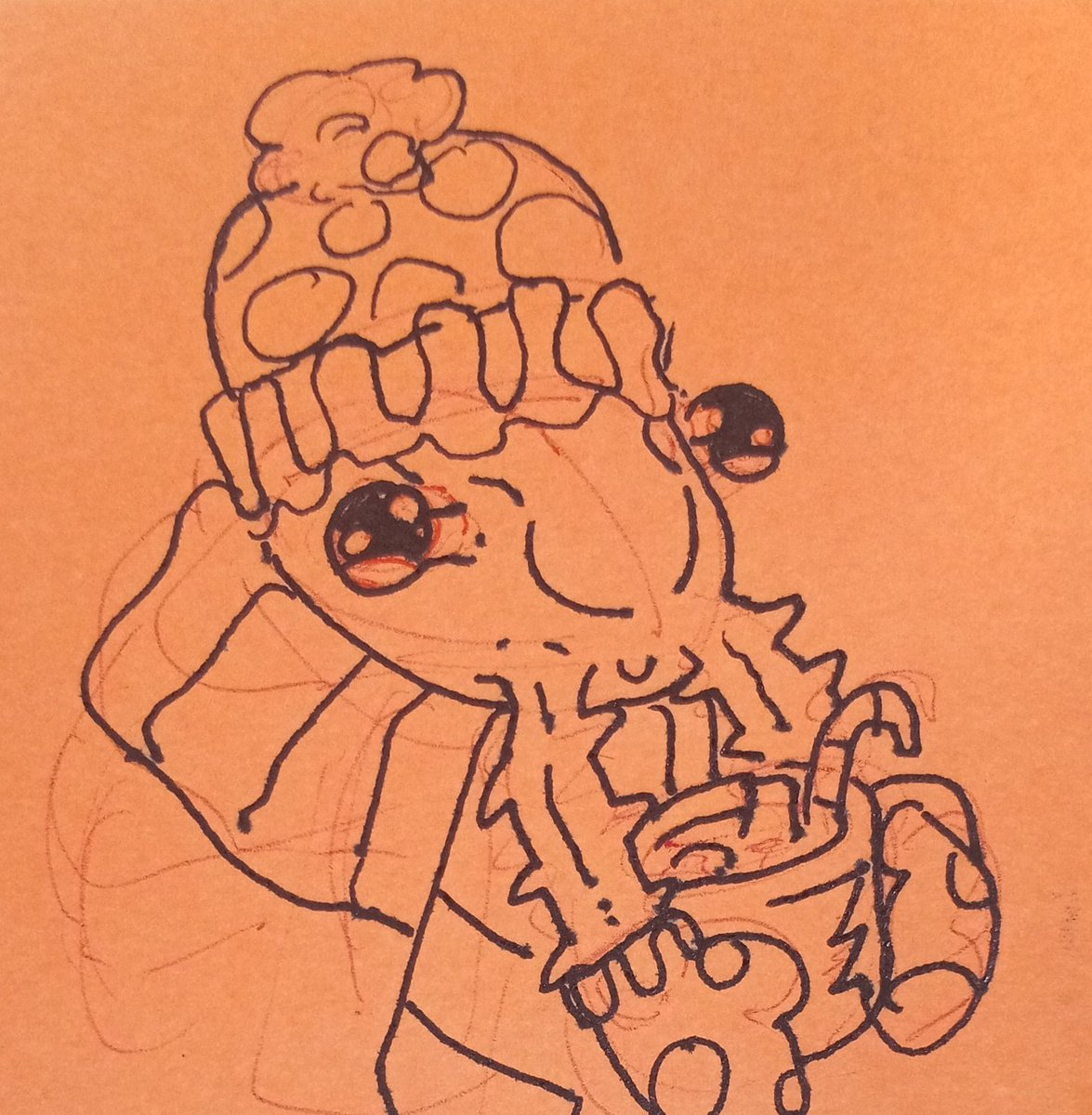 SeaEeled's tweet photo. Another work day doodle. The rush just left and I can finally think
Bug cute. Bug needs hat. Bug needs drink to stay warm.
#artaday2022 #SeaEeled #anthroart #insectart #bundledup #hotcocoa #cutebug #anthro #doodle https://t.co/T8fsYqlMfp