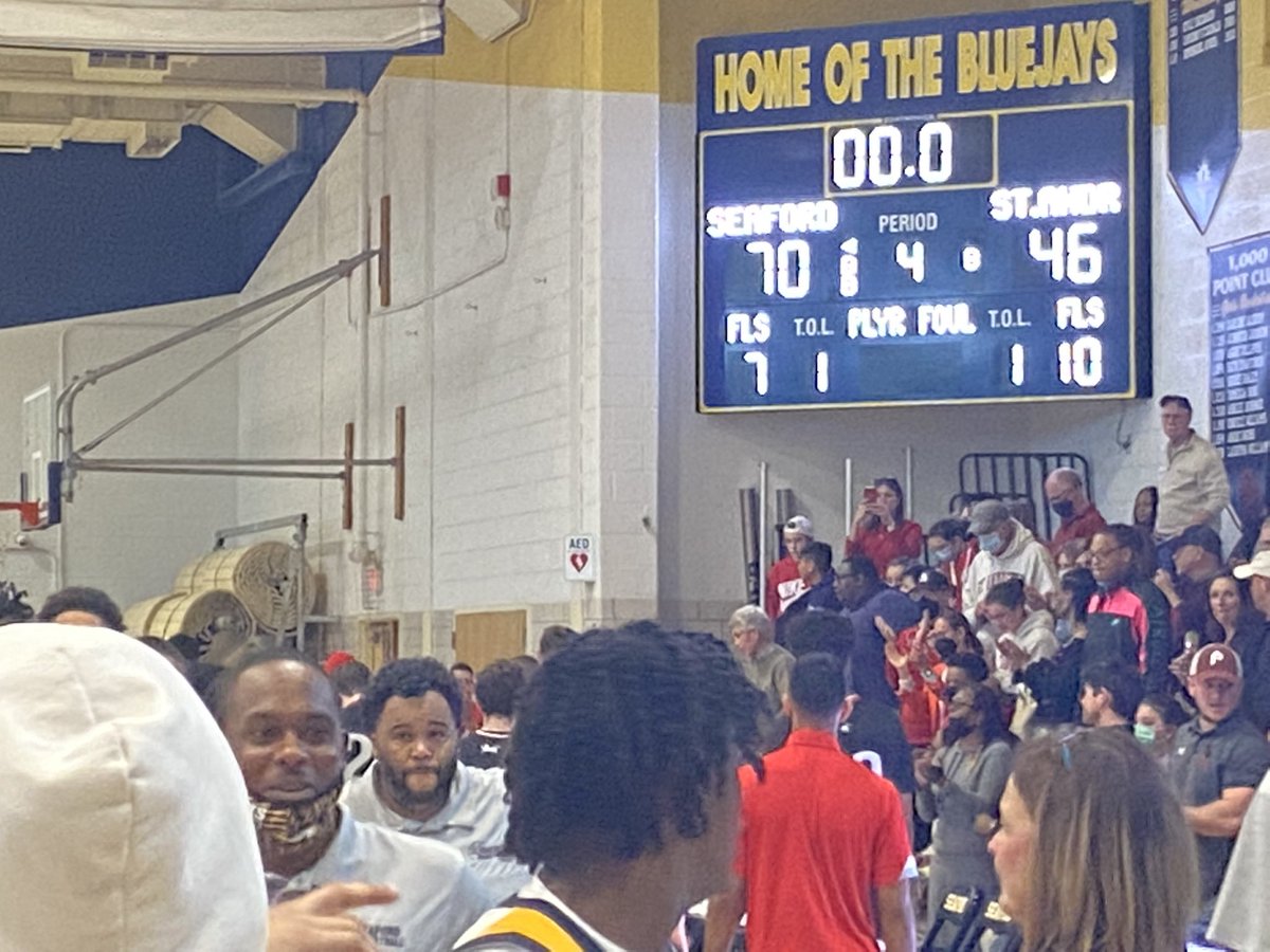 DevJTV's tweet photo. Seaford defeats St. Andrews 70-46. They’re moving on to the state semifinals to face the winner of Tower Hill and St.Marks. The Blue Jays were led by Brent Ricketts’ 21 and Kashmier Wise’s 17 points. #henlopensouth #diaaplayoffs #highschoolbasketball @SeafordBluejays https://t.co/dHDJKGmpZE