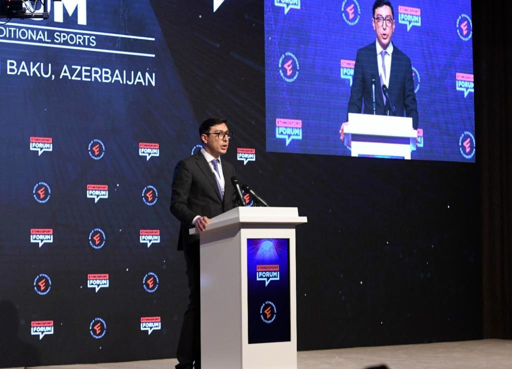 officialmys's tweet photo. Martın 5-də Bakıda “Ənənəvi idman növlərinin dirçəlişi” devizi altında V Beynəlxalq Etnoidman Forumunun açılış mərasimi keçirilib.
Ətraflı: https://t.co/D6KQjCpQgk
#MysAz #MysGovAz #etnospor
#EtnosporForumu
@etnospor https://t.co/uOnF4tx6HE