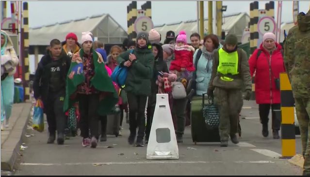 wolfblitzer's tweet photo. On this Day 10 of the Russian invasion of Ukraine, the UN reports more than 1.3 million refugees have now fled Ukraine since the start of the war. We will have a special Saturday edition of the @cnnsitroom today with all the latest developments in the war - 5-7PM ET. https://t.co/vMcWqVvuka