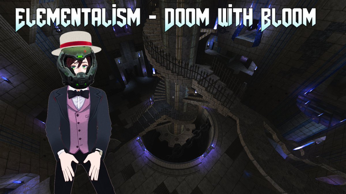 ProfBloomVtuber's tweet photo. I shoulda never smoked that shit...now I'm stuck in the technical marvel that is Elementalism, a brand new GZDoom megawad! Phase 1 comes out today! Stream should start around 5PM EST, providing that the download goes live in time!
#Doom #Elementalism https://t.co/szliplrbA0