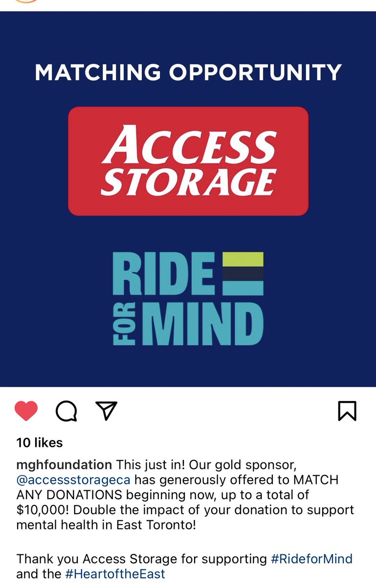 DavidColetto's tweet photo. Amazing! Make a contribution this afternoon and Access Storage will match the contribution to $10,000 total!
https://t.co/nk3j9REcOf
#rideformind #heartoftheeast https://t.co/CnDqpCyxx4