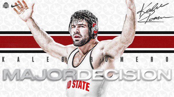 184 | Romero punches his ticket to the semifinals with a 10-1 major decision over Weiler (WIS) #GoBucks