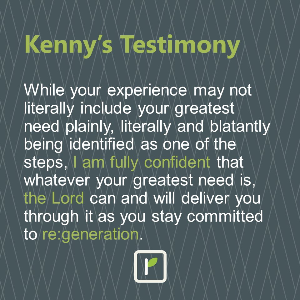CPCChance2's tweet photo. Last Wed, Kenny Pope shared his re:generation testimony. He completed the Steps during leader training and now leading a Steps group. He shared how working the steps of re:generation fostered a deeper intimacy with Jesus Christ.
#ChristFirst
#ChristPlace
#regeneration https://t.co/K8Oc0wN4H0