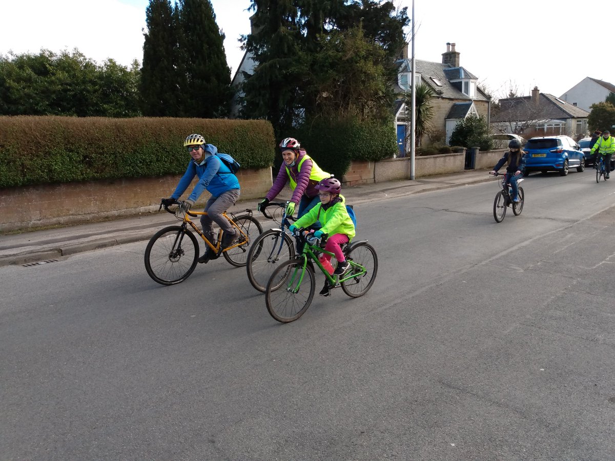 JimDensham's tweet photo. Keen kids #cycling &amp; wheeling at Kidical Mass in #Inverness today - there was even a unicorn 🦄😉. Well done all. @kidicalmassINV 
#CyclingRevolutions #TimetoDeliver https://t.co/e5yKPzpJf2