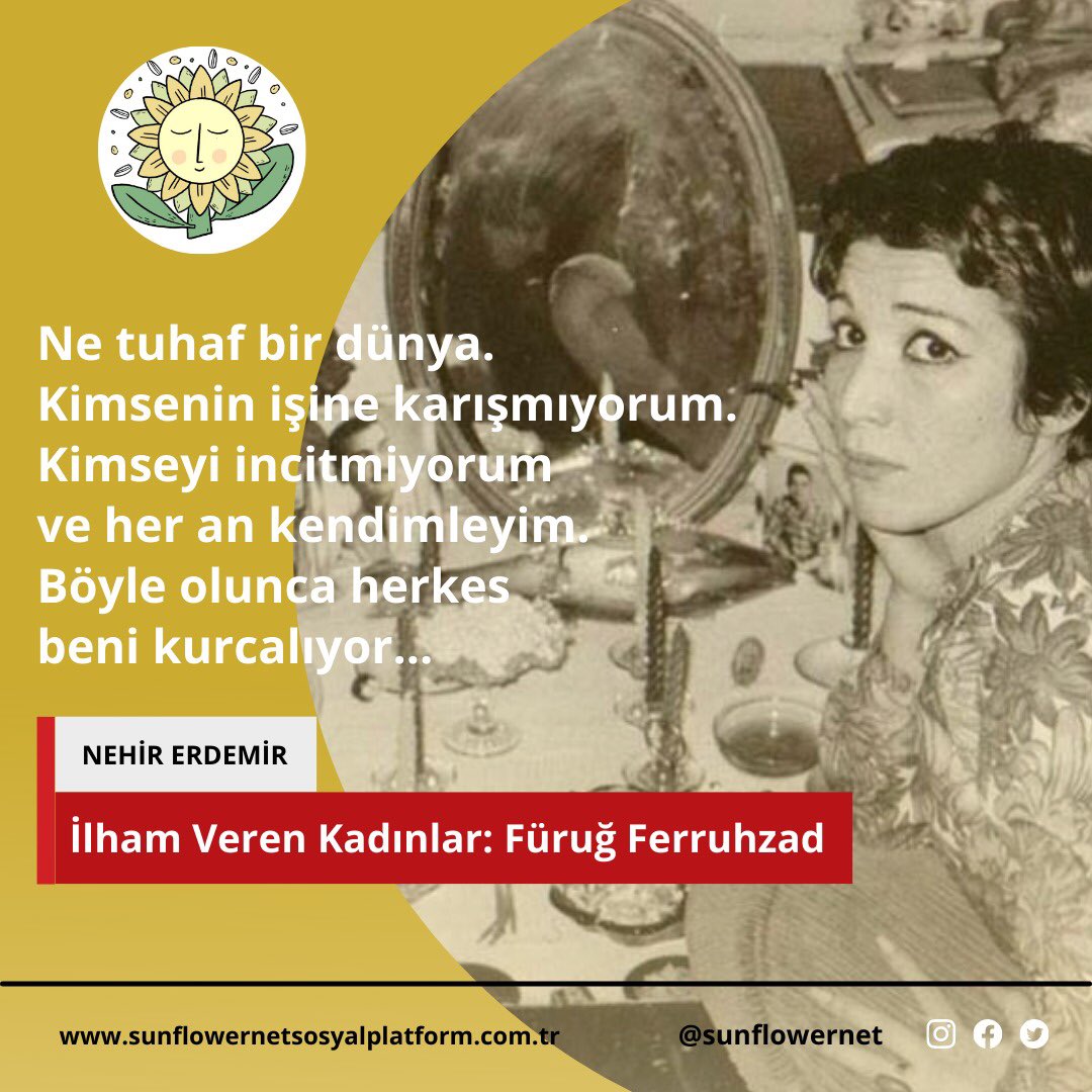 Nehir Erdemir’in “İlham Veren Kadınlar: Füruğ Ferruhzad” başlıklı yazısını okumak için sitemizi ziyaret edebilirsiniz. 🧚🏻‍♀️
