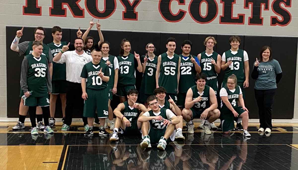 Introducing your OAA Unified Basketball Tournament Champions.  Dragons come out on top 34-18 against Troy to claim the title!#dragonpride #alwayslakeorion