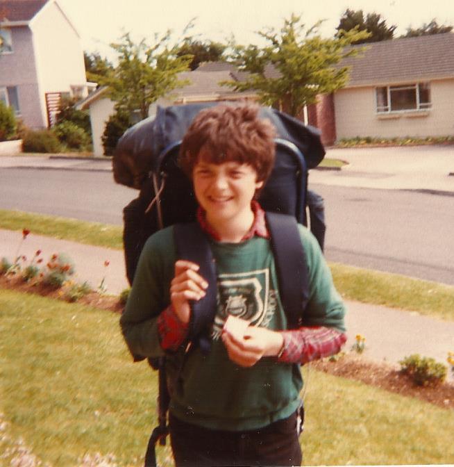 Me aged 14 or 15 off to do the #TenTors on #Dartmoor 😜 Anybody else got any historic hiking photos? 💚