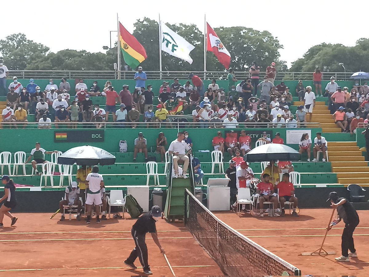 PeruanoTenis's tweet photo. #ModoDavisxTP: 🇧🇴 Zeballos - Arias se ponen 4-3* en el tercer set ante 🇵🇪Galdós - Varillas.

#TenisPeruano #CopaDavis #PERBOL https://t.co/H4Mr0WgYbc