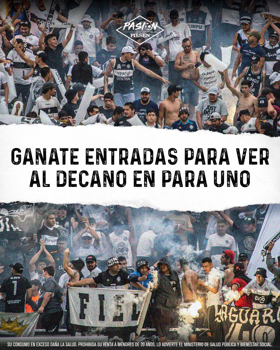 ¡SORTEO FRANJEADO! ⚪⚫⚪

Sorteamos entradas para alentar a <a href="/elClubOlimpia/">Club Olimpia</a> en Para Uno el domingo ⚽🏟️🏆

Para participar: 

🔁 Dale RT a este tuit
💬 Respondé con el #PilsenOlimpia
🕒 Sorteamos mañana al mediodía