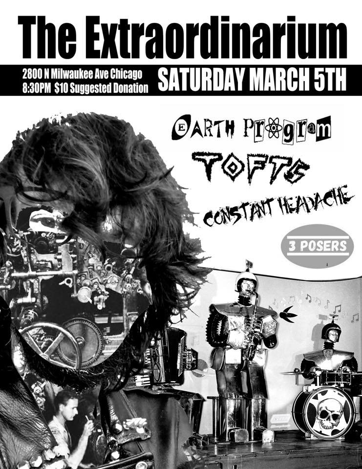 earthprogram's tweet image. live tonight @ #LoganSquare's bodacious toy store music venue, @XoChicago 2800 N Milwaukee Ave #Chicago IL w/ Tofts, Constant Headache &amp;amp; 3 Posers ~ 9pm ~ $10 ~ byob 👽🤙 see ya there! 

#indie #alt #punk #music #concerts #bands