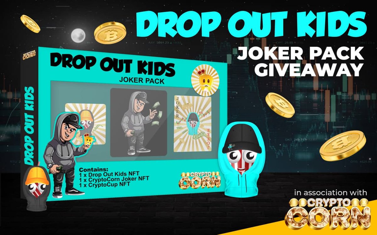 CryptoCorn_io's tweet image. 📢Last but not least!📢

Please welcome Pip Connects very own Drop Out Kids!

🏆 A community of very successful dropouts 🏆

So excited to have Pip Connect at the tables for this historic event!

#CryptoCorn 
#NFTHodlem 
#NFTCollection