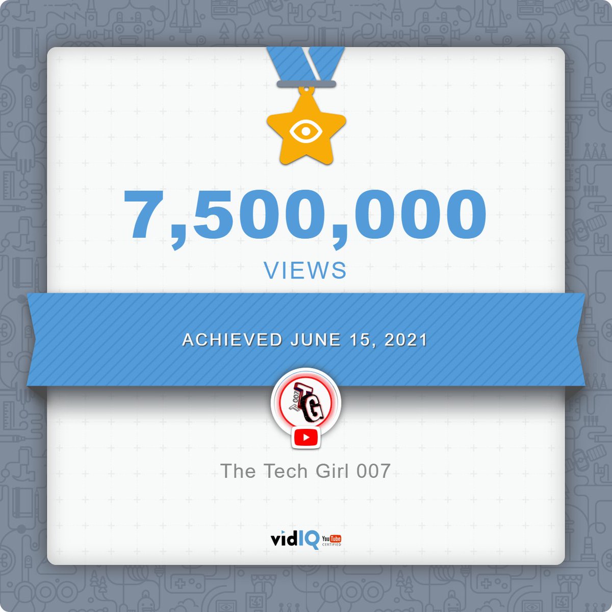 TheTechGirl007's tweet photo. Sharing my success with you all. Thank You to you, it wouldn't have been possible without your support. 
#vidiq @vidiq #CommittedToExcellence #YouTube #VideoViral #videogames https://t.co/UGsXpi0V63