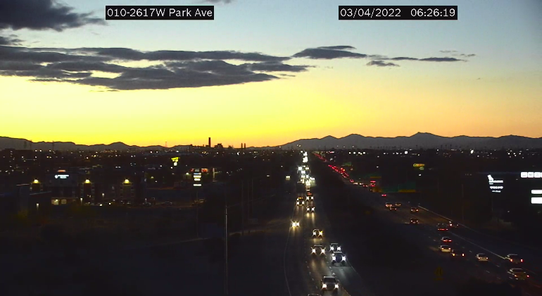 ArizonaDOT's tweet photo. QUIZ ANSWER: This camera is located on Interstate 10 at Park Ave in Tucson.

Thanks for playing!

#AZ511 https://t.co/H4Jm4ov0JB