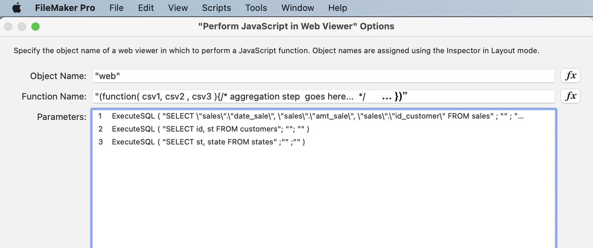 sam_oda's tweet image. #FileMaker #WebViewer
An alternative of aggregation in FileMaker
FM multi-table SQL query is slow when the number of target records is large, but single table query is extremely fast.