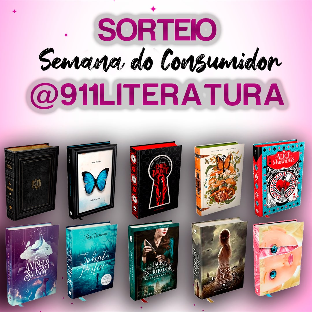 911Literatura's tweet photo. 🚨📖 SORTEIO - Semana do Consumidor 🚨📖

-  Prêmio: um dos livros da imagem.

📌 Regras: 
- seguir  @911Literatura
- dar RT e curtir esse tweet.

⚠️ Resultado 16/03. https://t.co/2sKF9Zjwei