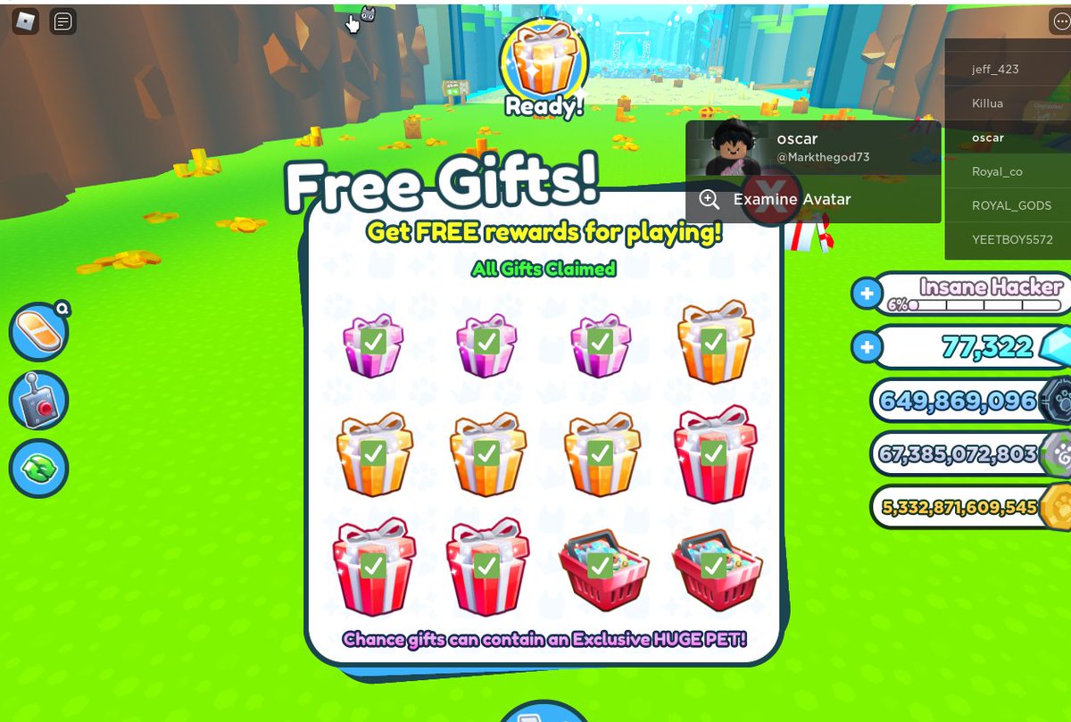 oscar_deadman's tweet photo. i was sat afk farming for ages to finish all the gifts @KreekCraft https://t.co/Z6QXdsLoZj