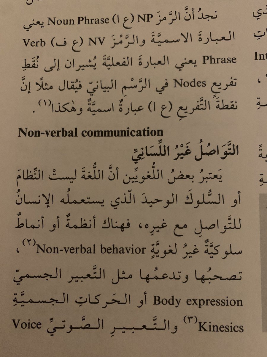 اعجبتني ترجمة مصطلح التواصل غير اللساني بدلاً من التواصل غير المباشر في توصيل المعنى الدقيق لها ✨
