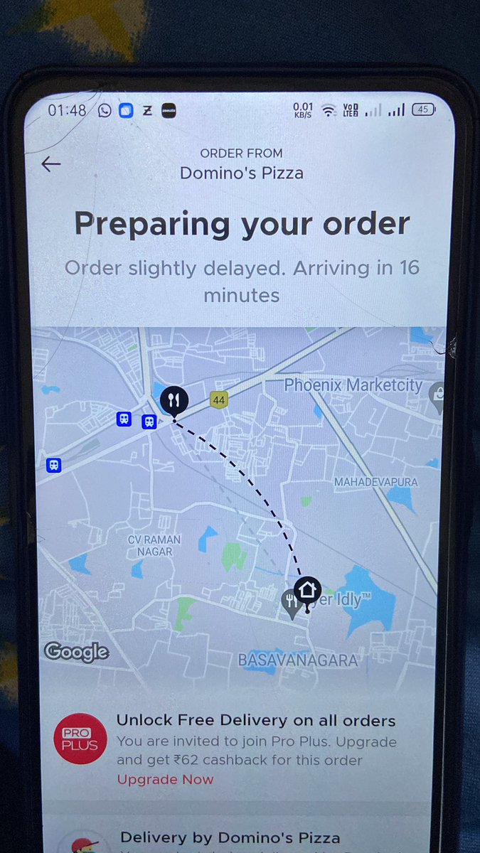 Ram5609's tweet photo. @dominos_india @zomatocare this has been more than 2hrs and I have not received my order unable to tack the order and when I call on number provided it’s busy or not reachable cancel my order and refund the amount this is the worst service https://t.co/xdcBMcmIDx