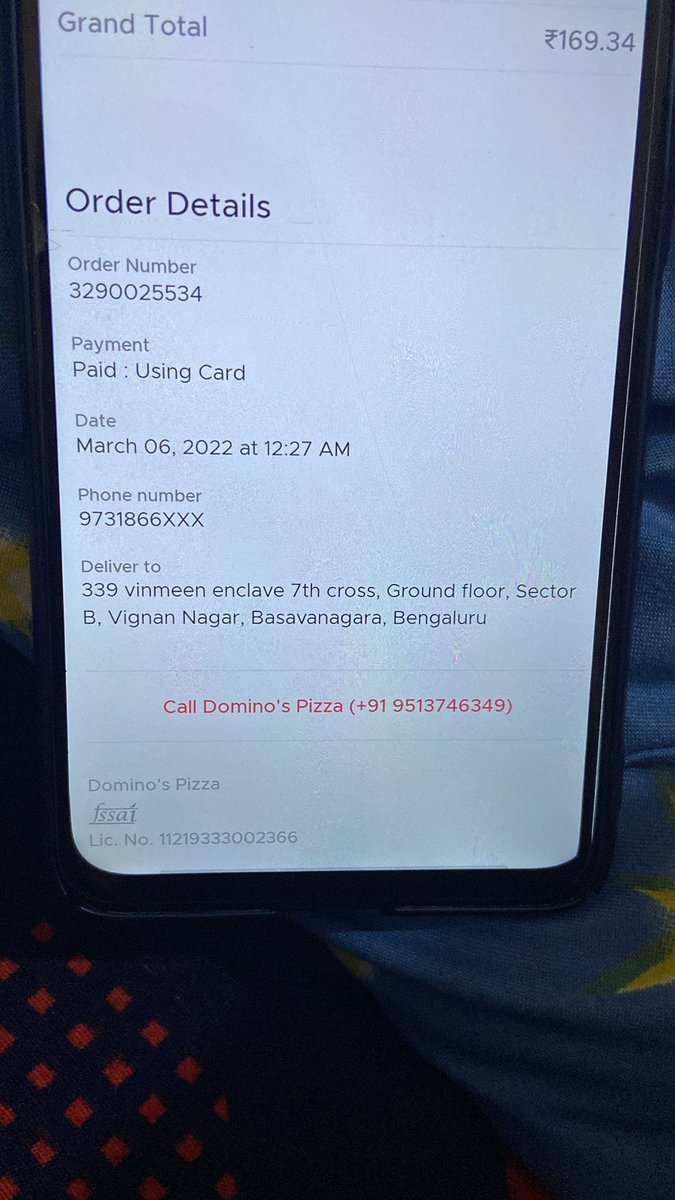 Ram5609's tweet photo. @dominos_india @zomatocare this has been more than 2hrs and I have not received my order unable to tack the order and when I call on number provided it’s busy or not reachable cancel my order and refund the amount this is the worst service https://t.co/xdcBMcmIDx