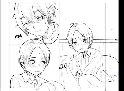 合同誌に寄稿するやつ描いてる…!
久しぶりの趣味絵はたのしい…!!!! 