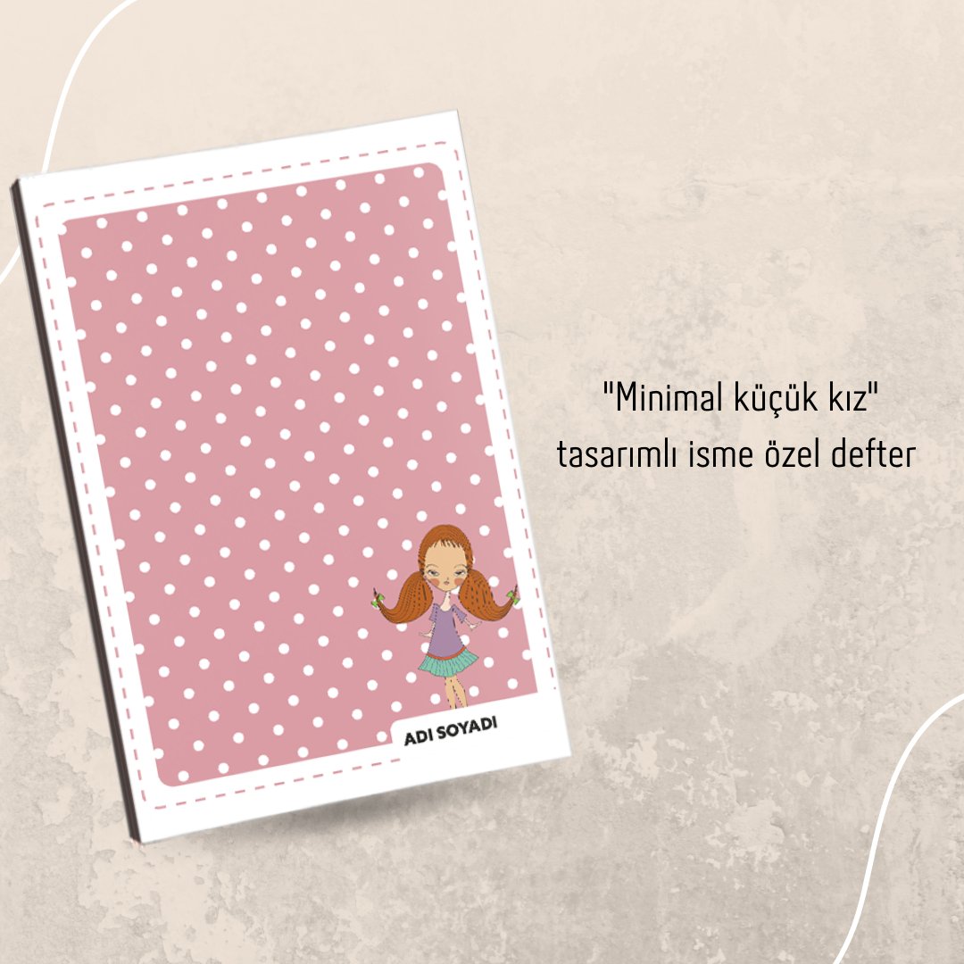 "Minimal küçük kız" tasarımlı isme özel defter.

#defter #defterbastır #ismeözelhediye
#ismeözeldefter #hediyedefter #isimlidefter