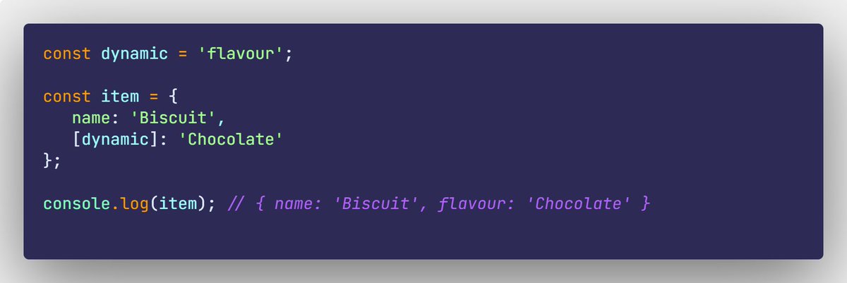 FrontendHacks's tweet image. Dynamic Property Names in Objects