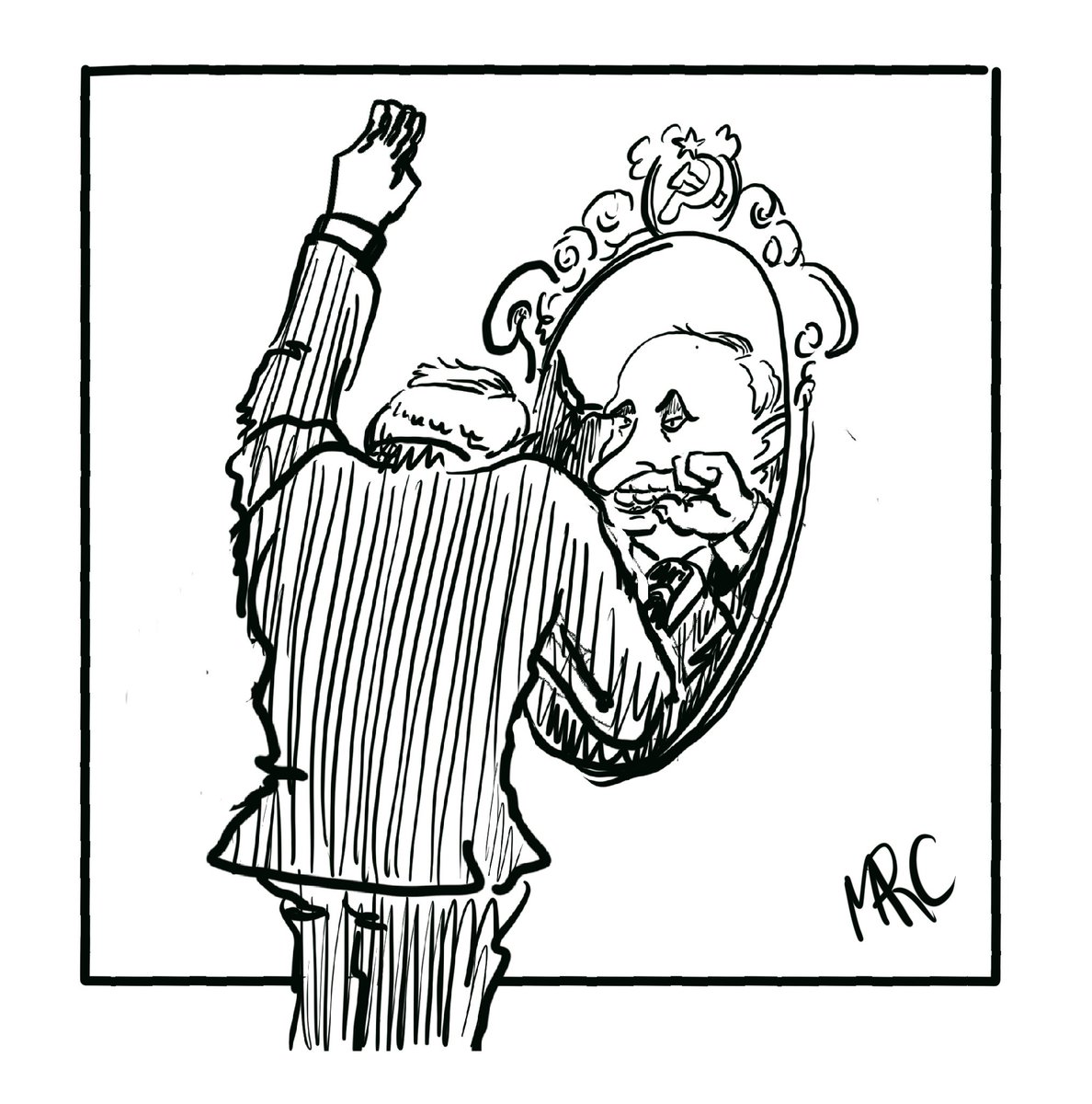 marcjanjanssen's tweet photo. #HumanitaireHulp aan #Ukraine 

Maar kunnen we niet beter #psychiatrische hulp aanbieden aan het #kremlin?

#Oekraine #Putin #Poetin #PencilPutinOut #DeCartoonVanMarc https://t.co/qSpvp7nhKL