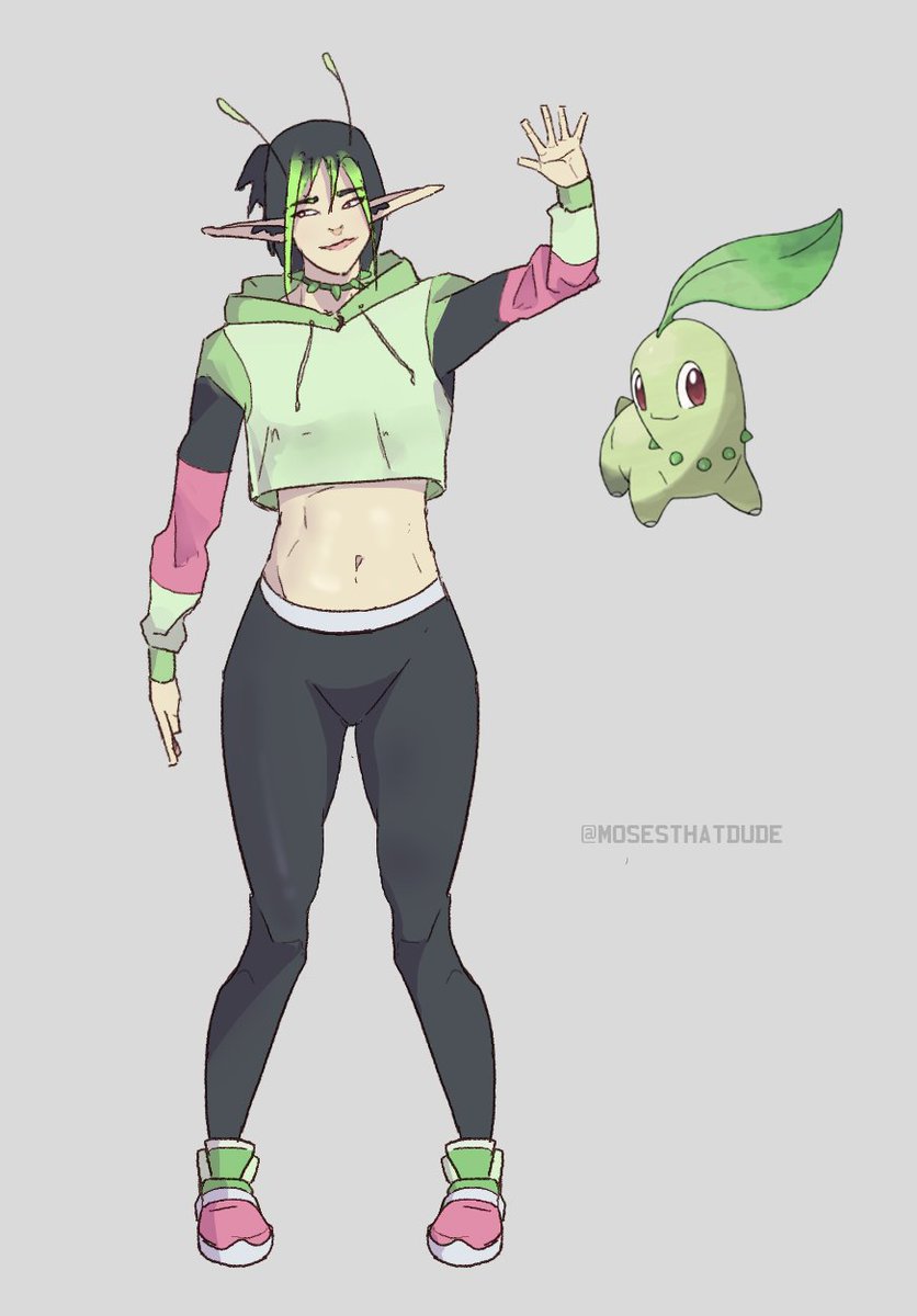 mosesthatdude's tweet photo. Chikorita design #pokemon #pokemonfanart #anime #fanart https://t.co/1Ecr2mdLXW