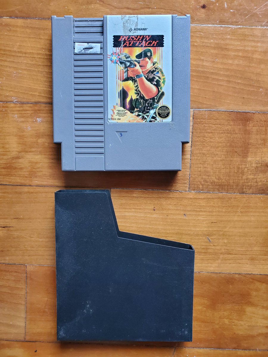 316Glock's tweet photo. So is this game relevant again? #NES #Nintendo #Twitch #ClassicNES #YouTube #RushNAttack https://t.co/vm22SbAgAV