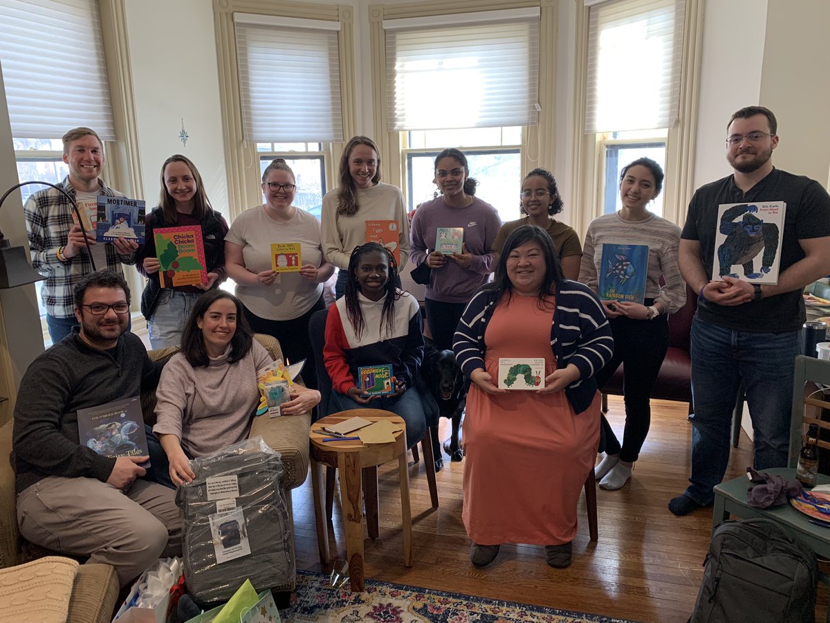 Baby shower for @Paula_CamachoS &amp; <a href="/palmierirobe/">Roberto Palmieri</a>! Theme: our fave food &amp; books from when we were kids 🥰🥰 Big thanks to <a href="/Di_Hammerstone/">Diana Hammerstone</a> &amp; <a href="/KellySeims/">Kelly Seims</a> for planning! <a href="/LehighBioE/">Lehigh Bioengineering</a> <a href="/lehighmse/">Lehigh MSE</a> <a href="/lehighengineers/">Lehigh Engineers</a> #labfamily