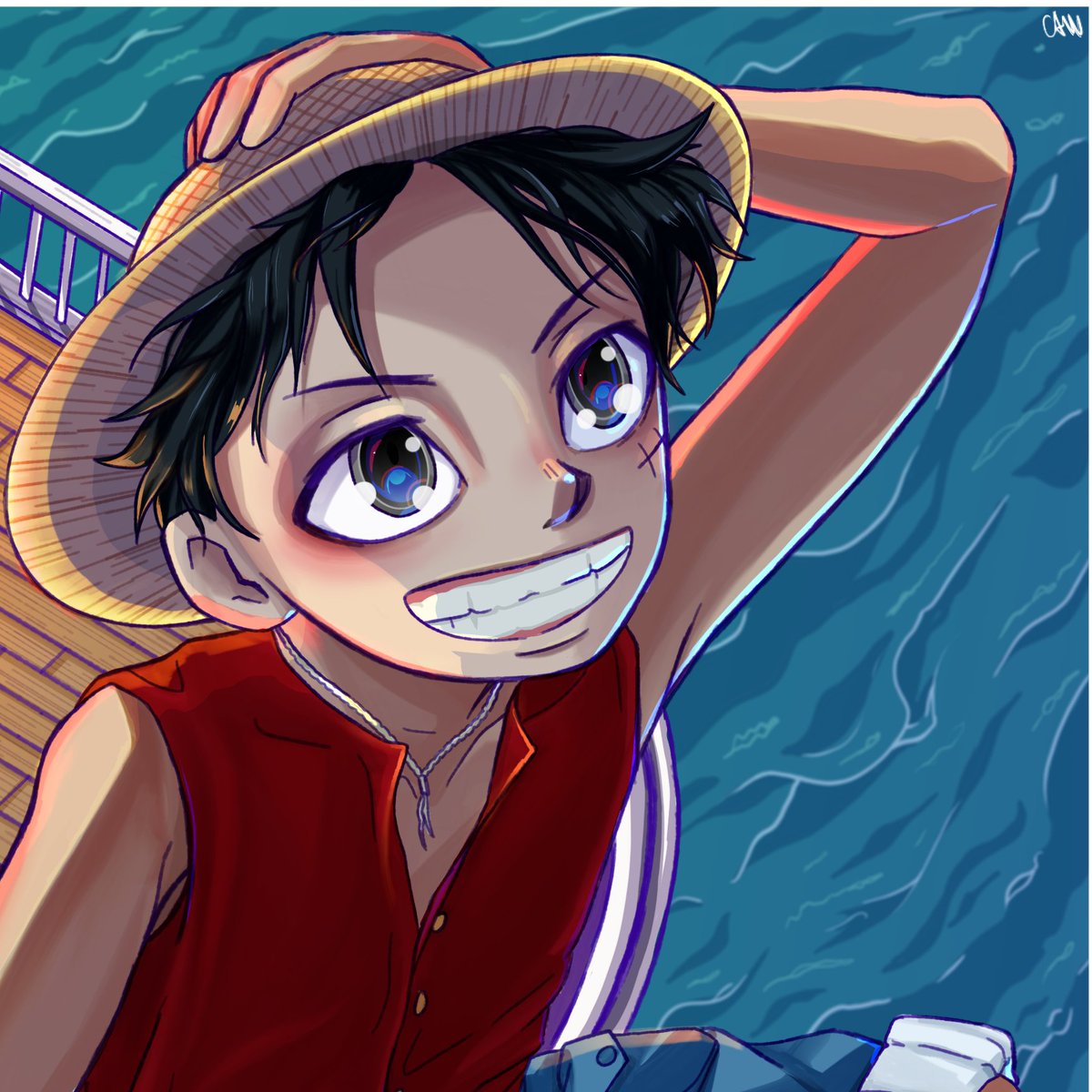 Future pirate king! [one piece fanart]
Posting all of my old #Onepiecefanart stuff :)