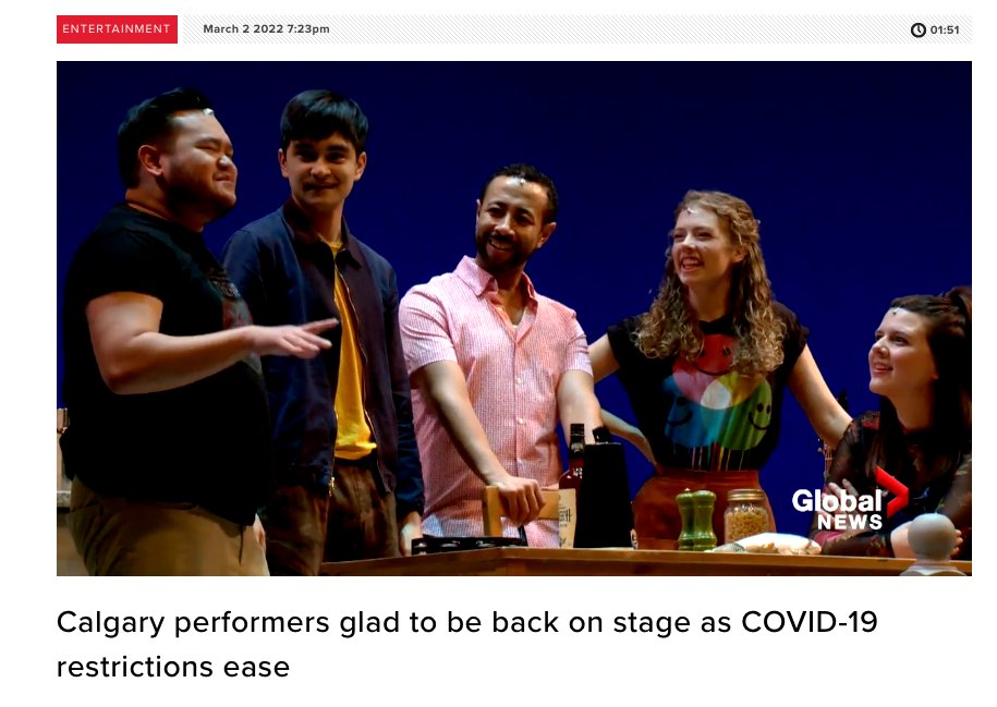 ABTHEATREPRJCTS's tweet photo. Global TV shares a preview of our artists singing and dancing with JOY, finally back on stage!
https://t.co/e2WKdNgBGI
It's time to KITCHEN UP! Til Mar 19 - https://t.co/Lls0sHr0Mj
#yycarts #yycnow #yycevents #yyctheatre #artscommons #canadiantheatre #atplive #ABKitchenParty https://t.co/PJeEyiHjNF