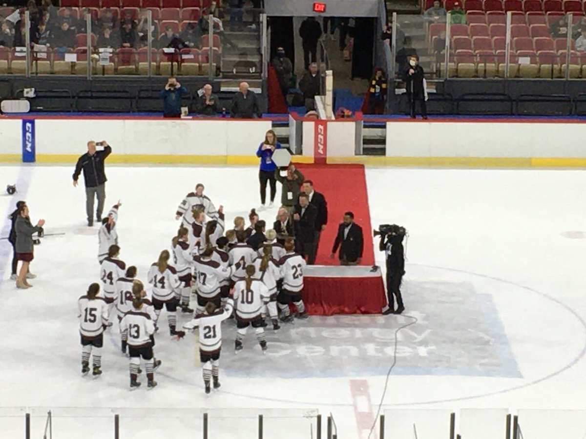 ChadHolmesWI's tweet photo. Congratulations to all of the players and coaches of the Central Wisconsin Storm on a job so well done!  State Champions for 2021-22!  #wiaahockey https://t.co/yX0tPfAUl5