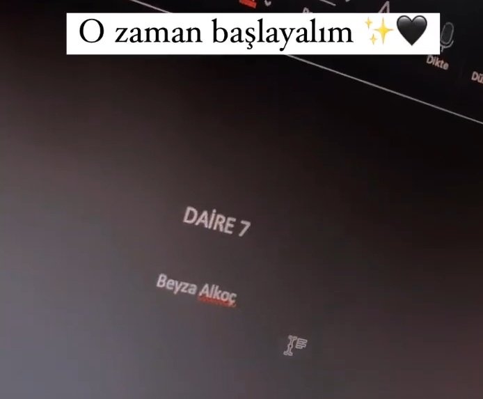 Şu günlerde aldığım tek güzel haber ✨:) #no26 #beyzaalkoç @beyzaalkoc