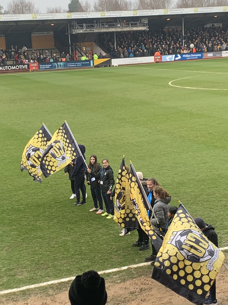 jnorthernmonkey's tweet photo. Niamh and her Cambs ACC team were Ball girls today at Cambridge United as part of Womens Football Weekend @CambsFA #WomensFootballWeekend #HerGameToo @HerGameToo https://t.co/IdeQEqCSCy