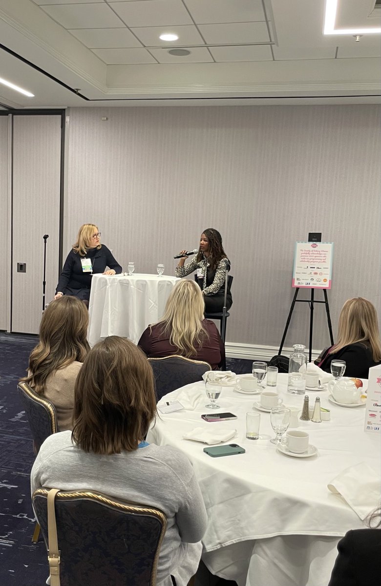 LeeSanders_SBW's tweet photo. A great way to kick off Women’s History Month = the #SBW Annual Brunch w/ Keynote Speaker #NikkiLang, #BBU Chief Diversity Officer. We had terrific interactive dialogue on DEI &amp; ways to add daily steps  w/ SBW members &amp; #KSU Bake Club &amp; students from FL, CA, IL. #bakerywomen https://t.co/A8DtiLrdpC