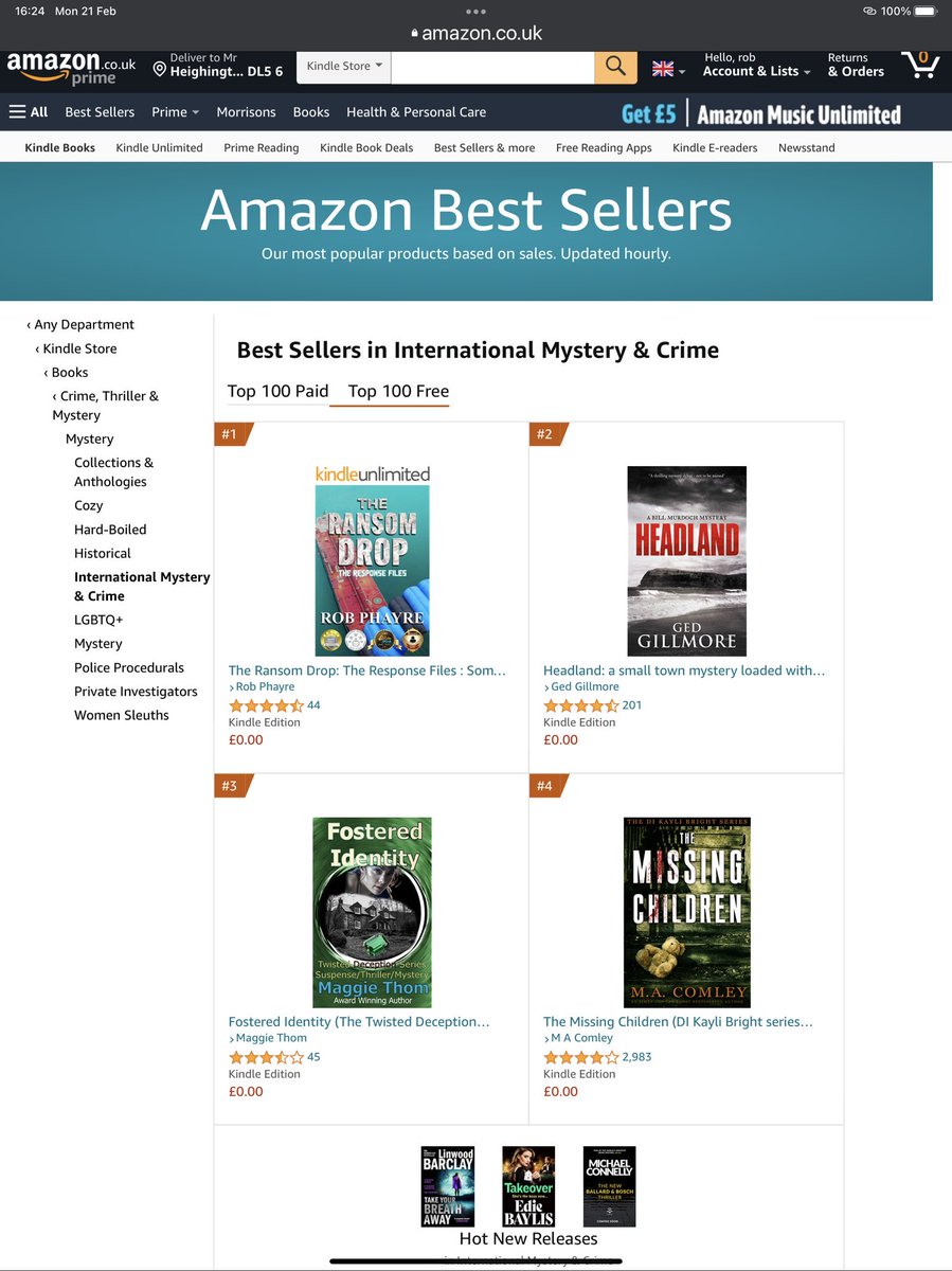 robphayre's tweet photo. Wow, oh wow!  No. 1 on Amazon.
The Ransom Drop an #awardwinning #somalipiracy #thriller

https://t.co/5VWBjz9GQr

#indiepublished #writerslift #RT4RT #BookTwitter #FolloForFolloBack #author #FollowFriday #amazonbooks  #Debut #TheRansomDrop https://t.co/u0exxeGVhC