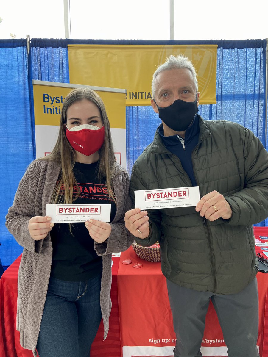 JGlazewski's tweet photo. Had a wonderful day promoting the Bystander Initiative and the Office of Sexual Violence at Spring Open House! Thanks to everyone that stopped by and learned about our programmimg🙌 @UWindsor https://t.co/JRKE5QBhPq