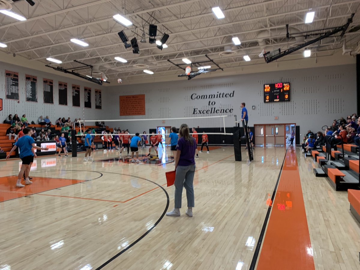 Championship, 1st game - tied at 22-22!! Seniors vs sophomores!! #hpsdawesome