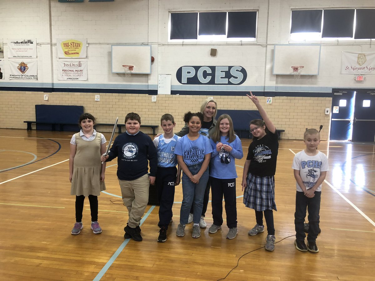 PCScrusaders's tweet image. Spirit sword winner from the pep rally yesterday. Great job third grade!