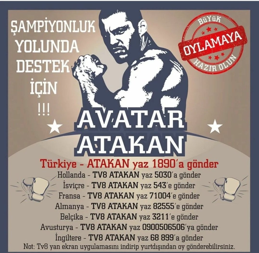 AtakanArsla7's tweet photo. @OzturkSemih @tv8 #AtakanYaz1890aGönder https://t.co/Y1CaYMo4x8