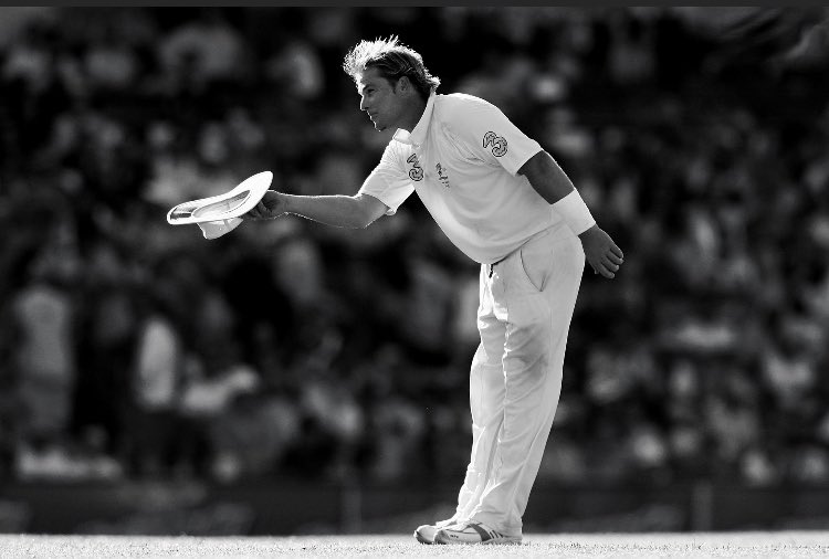 My favourite picture of Warnie, quiet simply ‘The Greatest’ ever to grace our sport. #RIPShaneWarne