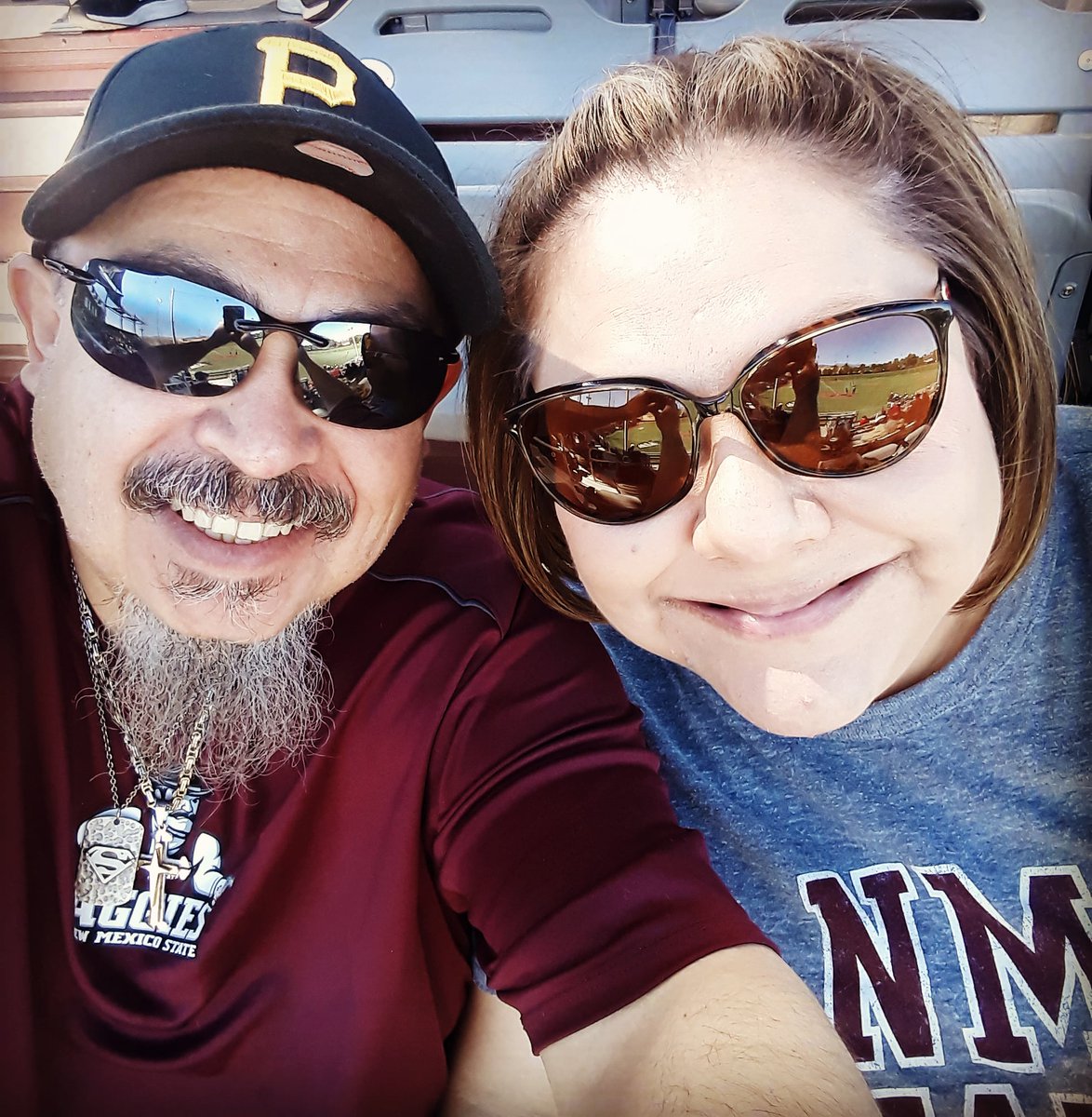 RoyJr4753's tweet photo. Enjoying a doubleheader at the Skew with @val_erie1 
#GoAggies @NMStateBaseball https://t.co/qFfK7Em5hW