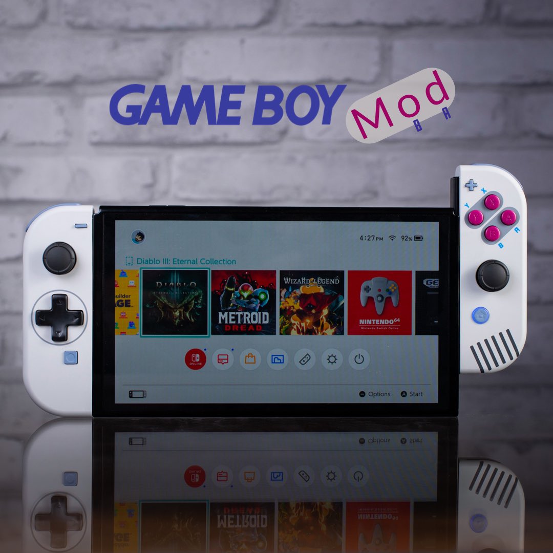 GameTraderZero's tweet photo. #gameboy Joy-Con mod. #nintendoswitch #madetobe https://t.co/WL0OWtd7qZ
