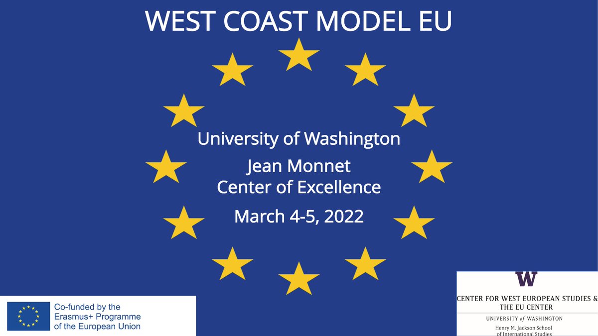 EUWestEuropeUW's tweet photo. Afternoon negotiations at the West Coast Model EU have begun @EUWestEuropeUW!  Great to have students this year from fellow #JMintheUS centers @MEUCEFIU &amp; @UNCEurope plus the EU Center of California and many more universities. Thanks to @EUintheUS &amp; @EUErasmusPlus for supporting! https://t.co/LdUrwfjB1X