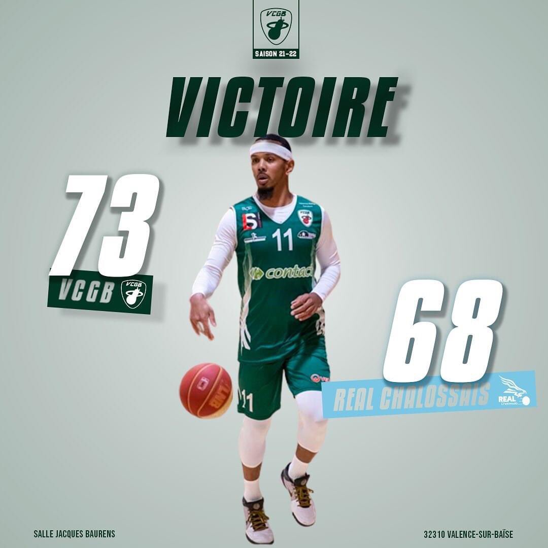 ⏱ Fin du match 40’ | <a href="/realchalossais/">REAL Chalossais</a> on vous reçoit 2/2 !!! victoire de nos verts et blancs 💪🏼 #Occitanie #bball #gers #nm3 #ffbb