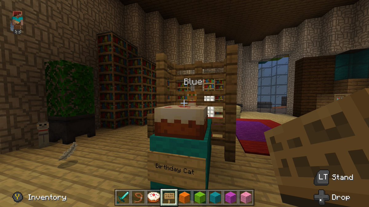 bbc_minecraft's tweet photo. Happy 7th Birthday Blue The Cat From Cats City! #CatsCity https://t.co/yOQ56zSJIP